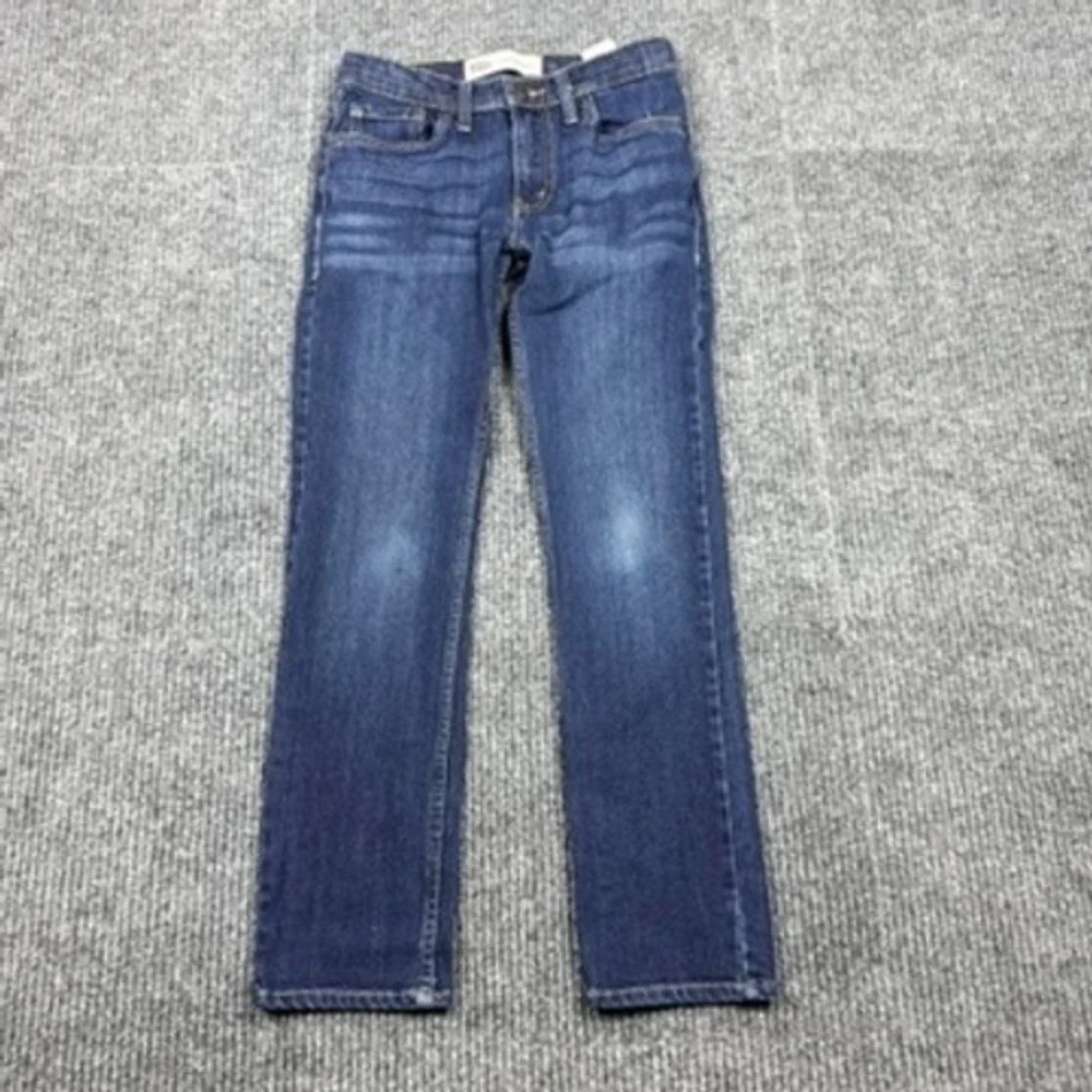 Levis 510 Skinny Jeans Boys Size 12 Reg W26 x L26 Dark Wash Blue Denim